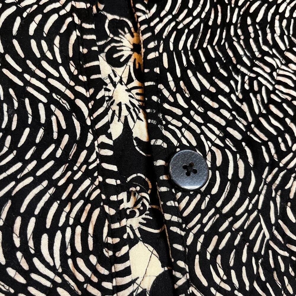 Reversible Floral Quilted Jacket Patchwork Casual… - image 6